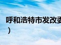 呼和浩特市发改委副主任（呼和浩特市发改委）