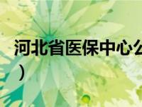 河北省医保中心公众号（河北省医保中心官网）