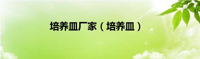 培养皿厂家（培养皿）