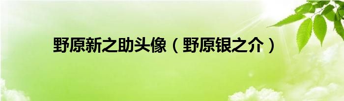 野原新之助头像（野原银之介）