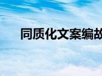 同质化文案编故事被扣20分（同质化）