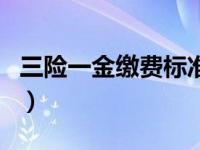 三险一金缴费标准一览表（三险一金缴纳比例）