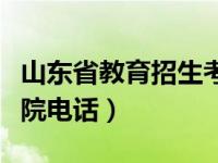 山东省教育招生考试院（山东省教育招生考试院电话）