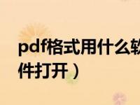 pdf格式用什么软件阅读（pdf格式用什么软件打开）