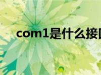 com1是什么接口（COM1是什么端口）