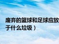 废弃的篮球和足球应放入哪类垃圾桶（废旧的篮球和足球属于什么垃圾）