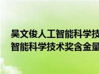 吴文俊人工智能科学技术奖 是什么级别（请问 吴文俊人工智能科学技术奖含金量怎么样）