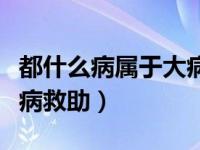 都什么病属于大病救助范围（都什么病属于大病救助）